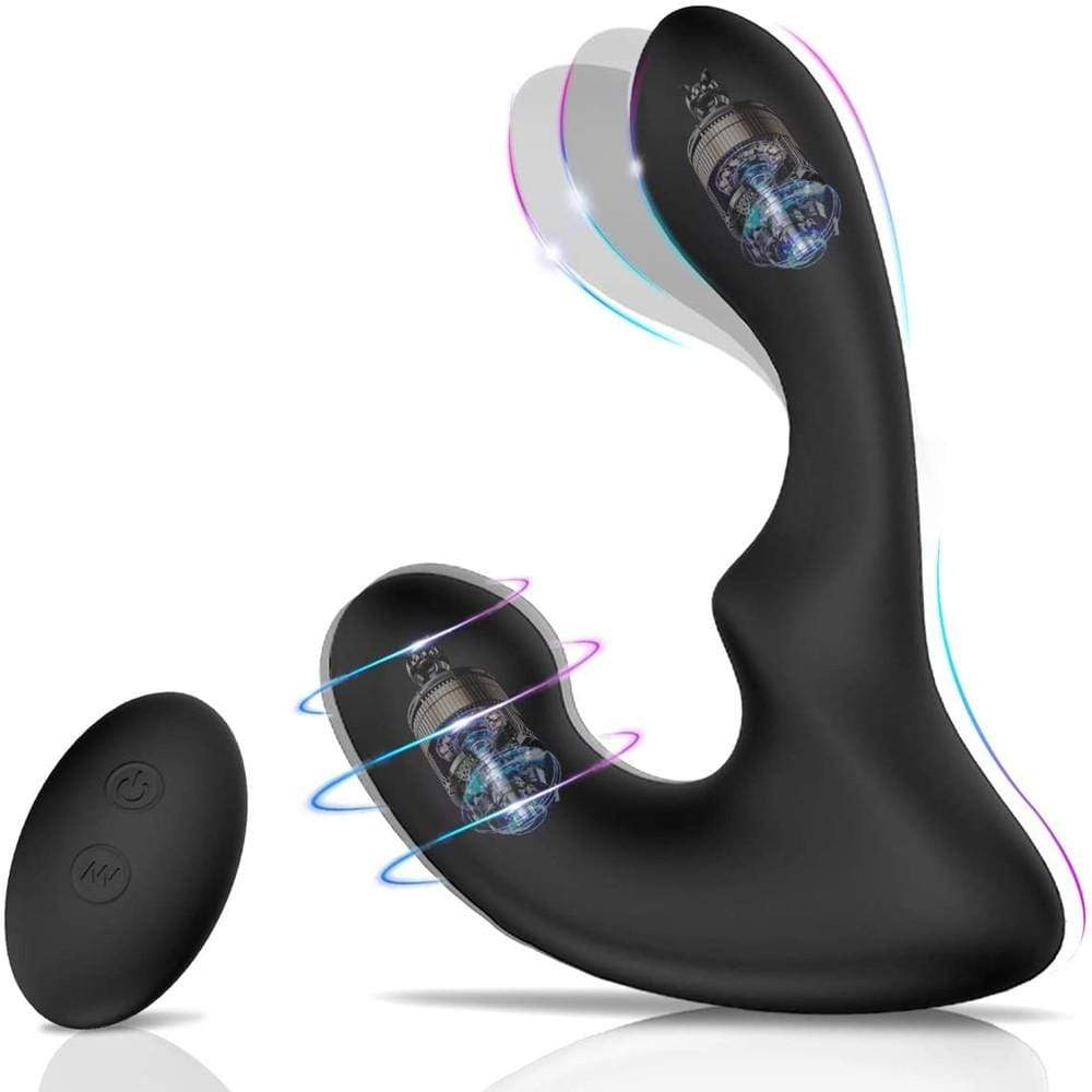 Acmejoy - 9-Pattern Vibration Prostate Massager Black Anal Toys - Tophatter Daily Deals